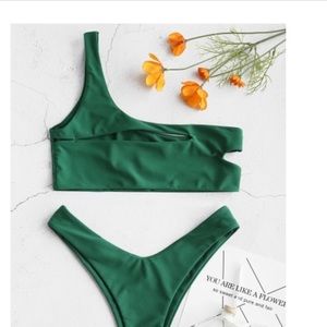 ZAFUL ONE SHOULDER CUT OUT BIKINI